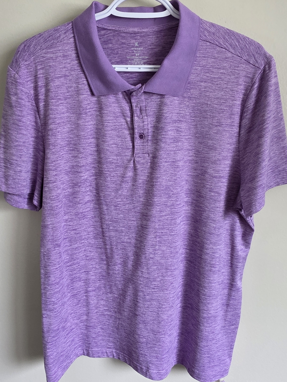 Kyodan Men's Heathered Lavender Polo Size M